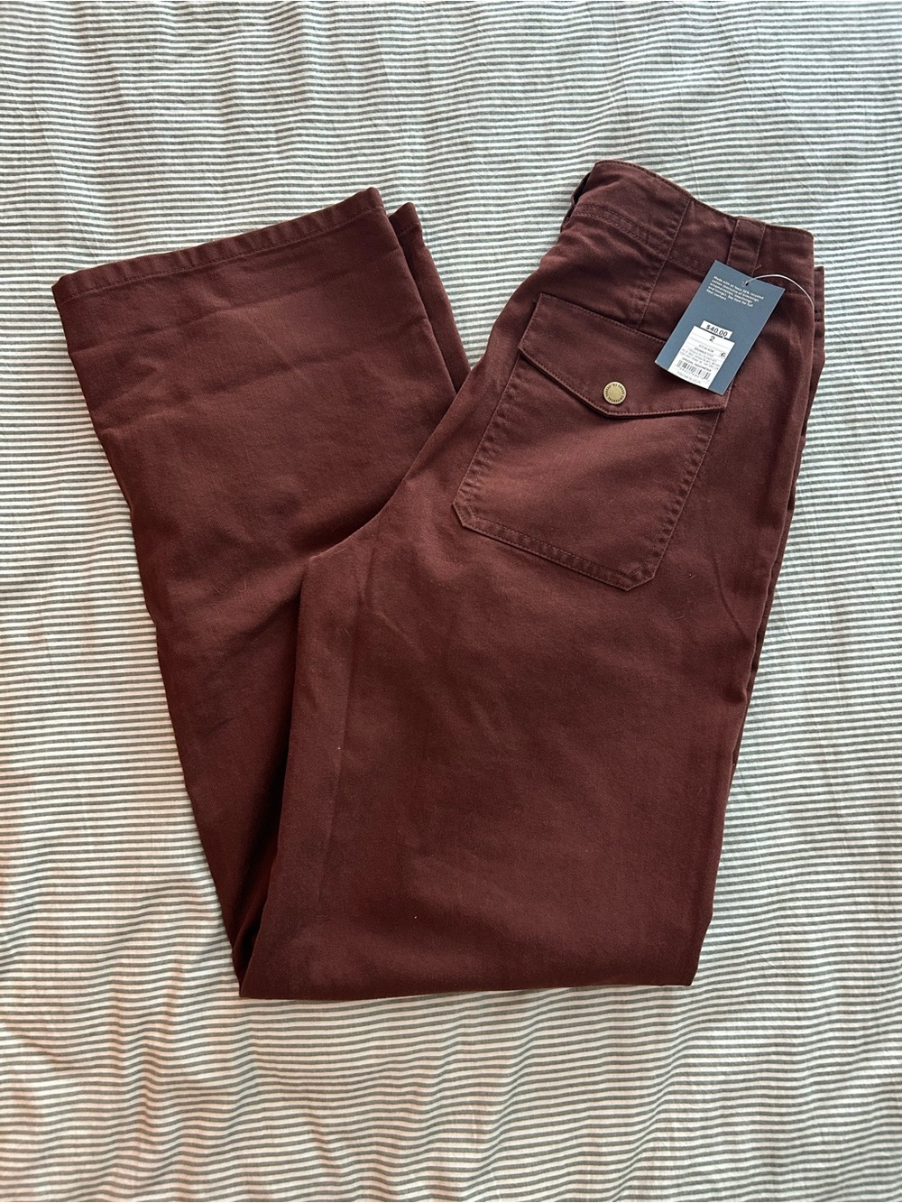 Universal Thread Women’s Straight-Leg Chinos in Burgundy